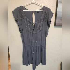 AMERICAN EAGLE Lace-Up Romper